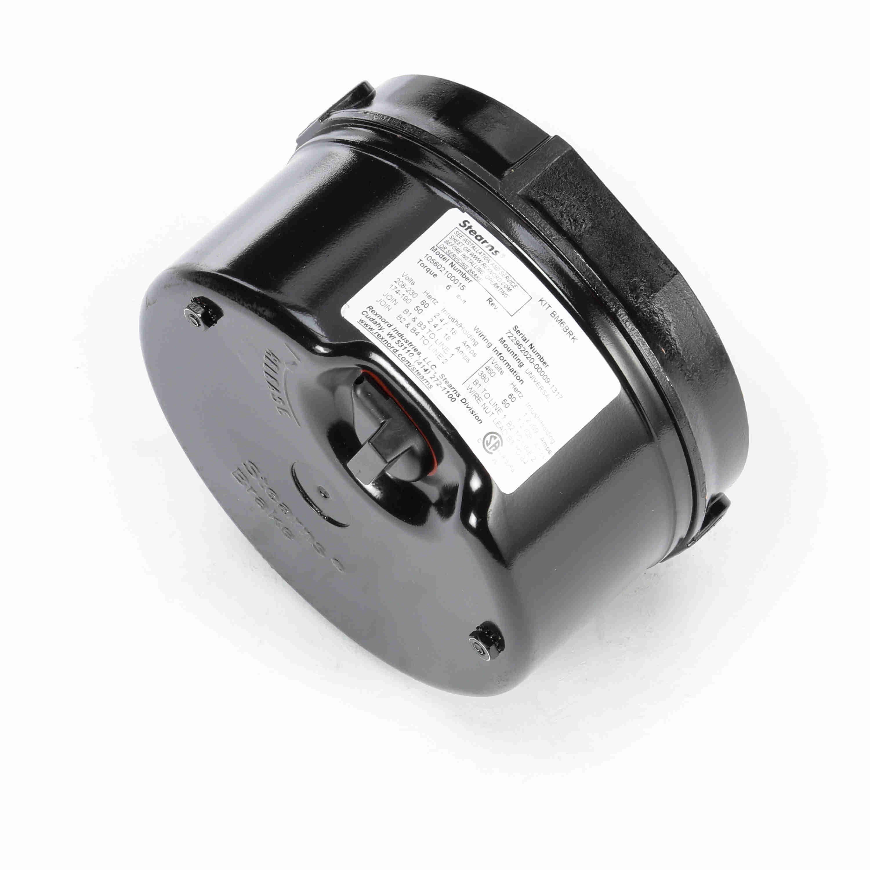 Brake Kit Face Mouting 3-Phase 6 lb-Feet 230/460v