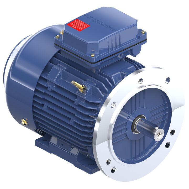 Metric Motor, 3 HP, 1800 RPM, 60 Hz, 230/460 V