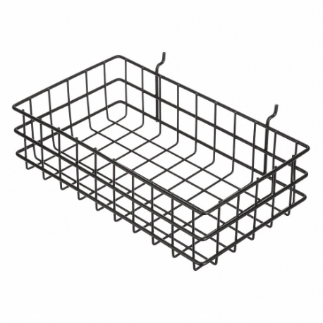 MARLIN STEEL WIRE PRODUCTS 923-01 Storage Basket, Display Basket, Steel, PoWidther Coated, Black | CT2GJV 52JA82