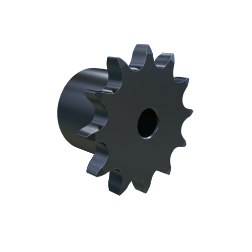 MARTIN SPROCKET 06B12 Roller Chain Sprocket, 12 Teeth, 36.802 mm Pitch Dia., 42.358 mm O.D., Steel | AL6AGD