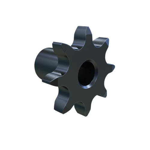 MARTIN SPROCKET 06B8 Roller Chain Sprocket, 8 Teeth, 24.890 mm Pitch Dia., 30.446 mm O.D., Steel | AL6AFZ