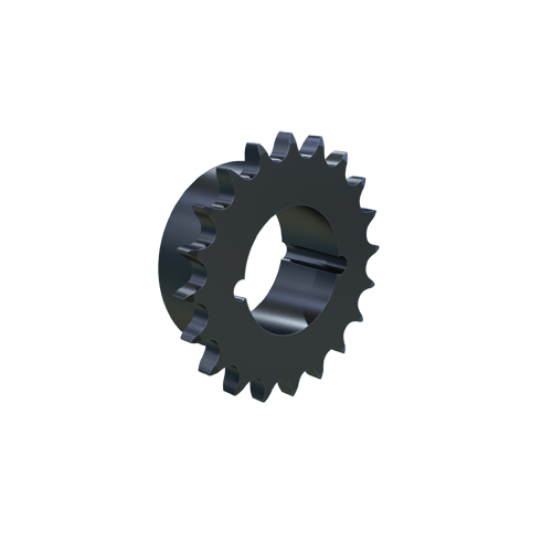 MARTIN SPROCKET 06BTB20H Roller Chain Sprocket, 20 Teeth, 60.890 mm Pitch Dia., 66.440 mm O.D., Steel | AL4ZYV