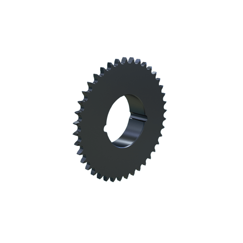 MARTIN SPROCKET 06BTB40 Roller Chain Sprocket, 40 Teeth, 121.400 mm Pitch Dia., 126.960 mm O.D., Steel | AL6AMW