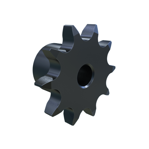 MARTIN SPROCKET 08B10 Roller Chain Sprocket, 10 Teeth, 41.098 mm Pitch Dia., 48.464 mm O.D., Steel | AL6AHF