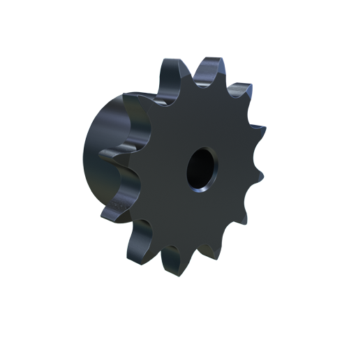 MARTIN SPROCKET 08B12 Roller Chain Sprocket, 08B-1 Chain, Stock Bore, 12 Teeth, 49.069 mm Pitch Dia., Steel | AJ9MUW