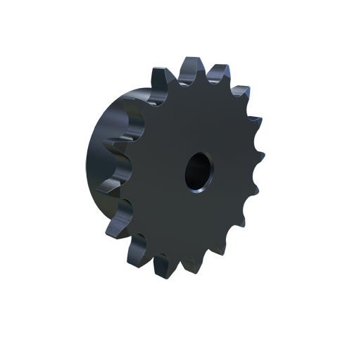 MARTIN SPROCKET 08B16 Roller Chain Sprocket, 08B-1 Chain, Stock Bore, 16 Teeth, 65.098 mm Pitch Dia., Steel | AL6AHK