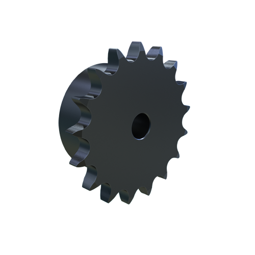 MARTIN SPROCKET 08B17 Roller Chain Sprocket, 08B-1 Chain, Stock Bore, 17 Teeth, 69.116 mm Pitch Dia., Steel | AJ9MVC