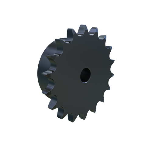 MARTIN SPROCKET 08B18 Roller Chain Sprocket, 08B-1 Chain, Stock Bore, 18 Teeth, 73.136 mm Pitch Dia., Steel | AJ9MVE