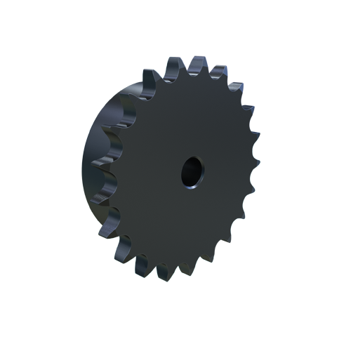 MARTIN SPROCKET 08B21 Roller Chain Sprocket, 08B-1 Chain, Stock Bore, 21 Teeth, 85.211 mm Pitch Dia., Steel | AJ9MVJ