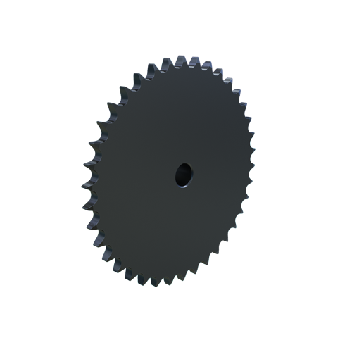 MARTIN SPROCKET 08B38 Roller Chain Sprocket, 08B-1 Chain, Stock Bore, 38 Teeth, 153.791 mm Pitch Dia., Steel | AJ9MWB