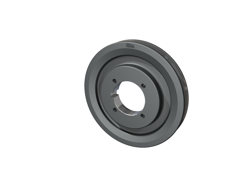 MARTIN SPROCKET 1 3V 412 P Sheave, 0.688 Inch Face Width, 4.120 Inch Outside Dia., 4.7 Inch Pitch Dia., Steel | BA3JPF