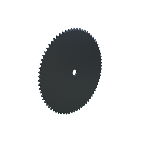 MARTIN SPROCKET 12A72 Roller Chain Sprocket, 12B-1 Chain, Stock Bore, 72 Teeth, 436.732 mm Pitch Dia., Steel | BA6KAD