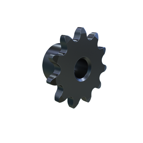 MARTIN SPROCKET 25B11 Sprocket, 25 Chain, 11 Teeth, 0.887 Inch Pitch Dia., 1.001 Inch O.D., Steel | AJ8TWF