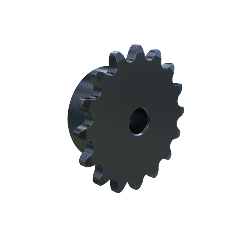 MARTIN SPROCKET 25B16 Sprocket, 25 Chain, 16 Teeth, 1.282 Inch Pitch Dia., 1.407 Inch O.D., Steel | AJ8TWM