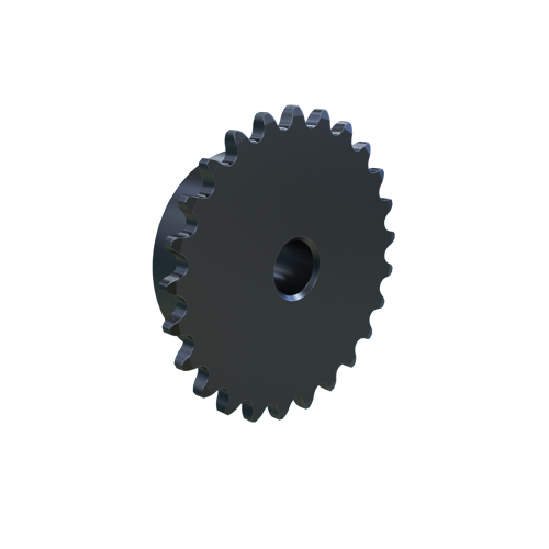 MARTIN SPROCKET 25B25 Sprocket, 25 Chain, 25 Teeth, 1.995 Inch Pitch Dia., 2.129 Inch O.D., Steel | AJ8TXK