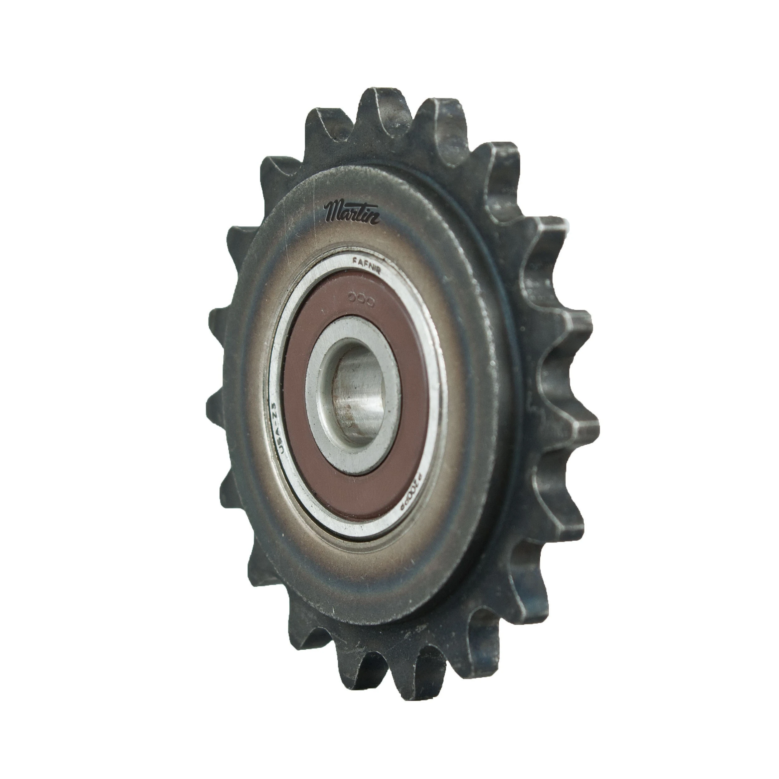 MARTIN SPROCKET 25BB20 3/8 Ball Bearing Idler Sprocket, 20 Teeth, 1.598 Inch Pitch Dia., Steel | AL7DHR