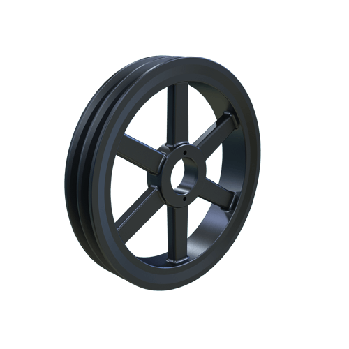 MARTIN SPROCKET 2BK100-H Sheave, 1.378 Inch Bore, 1.750 Inch Face Width, 9.750 Inch Outside Dia., Cast Iron | AM2LHK