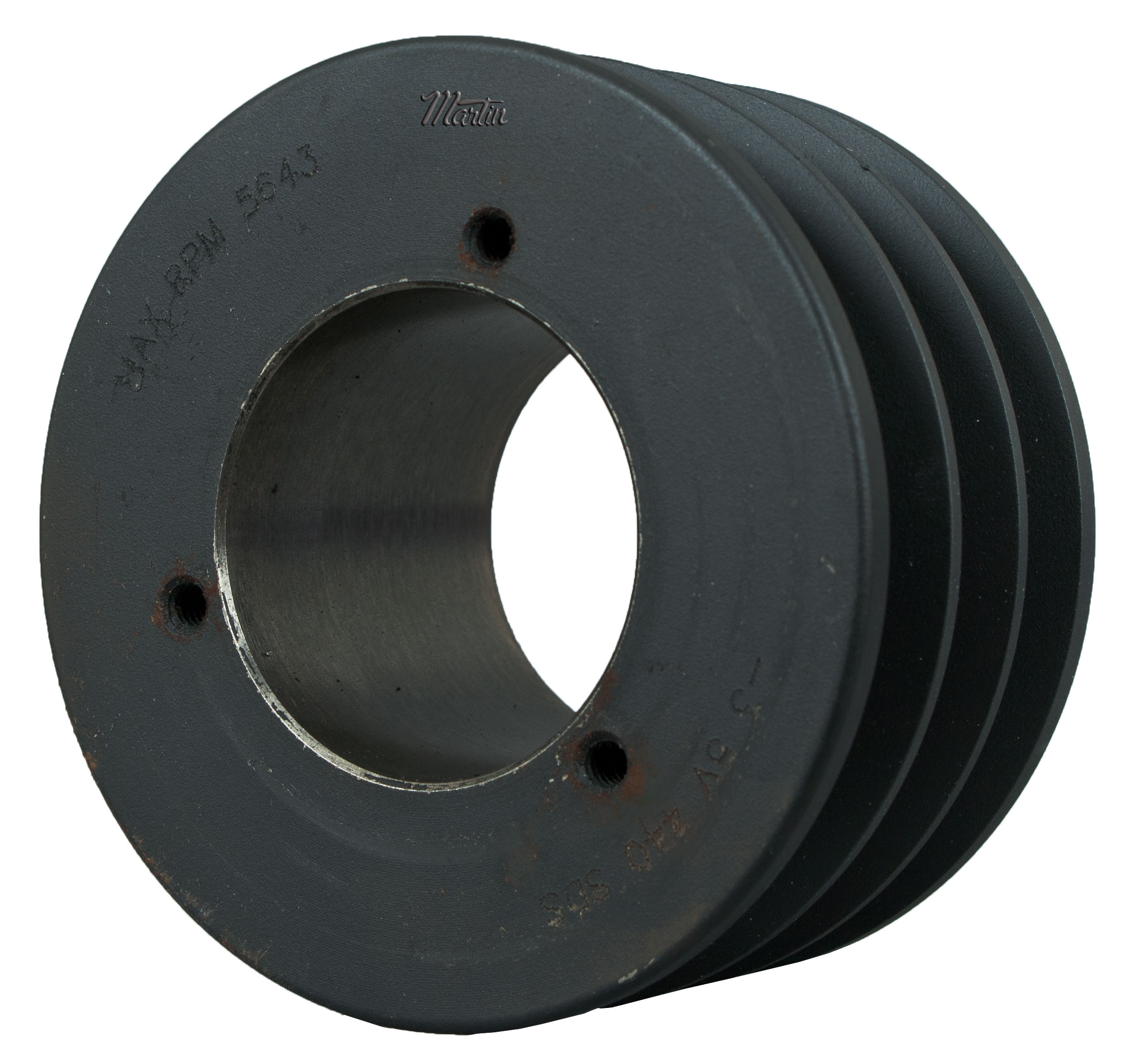 MARTIN SPROCKET 3 5V 520 SDS Sheave, QD Bushing, 5.2 Inch Outside Dia., 3 Groove, 5.1 Inch Pitch Dia., Cast Iron | AK6JAM