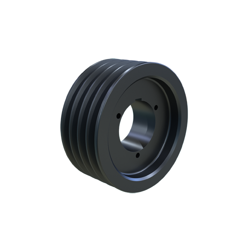 MARTIN SPROCKET 4 5V 710 Q Sheave, MST Bushing, 7.1 Inch Outside Dia., 4 Groove, 7 Inch Pitch Dia., Cast Iron | BA4AZC