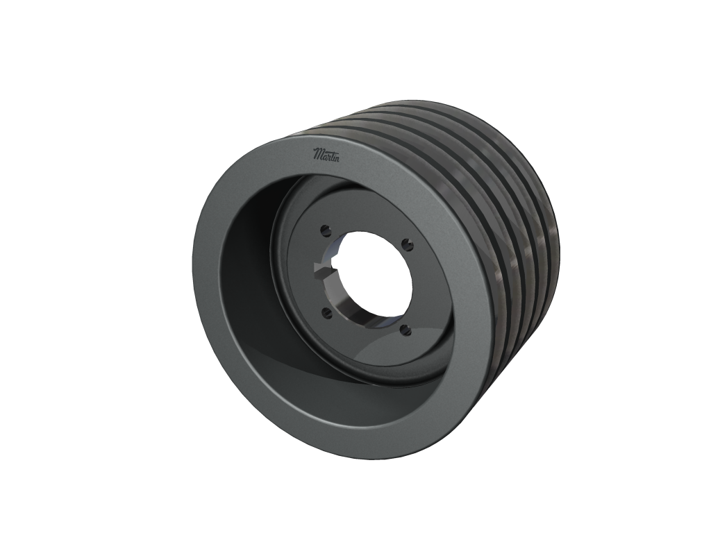 MARTIN SPROCKET 5 8V 1600 S Sheave, MST Bushing, 16 Inch Outside Dia., 5 Groove, 15.8 Inch Pitch Dia., Cast Iron | BA4GZB