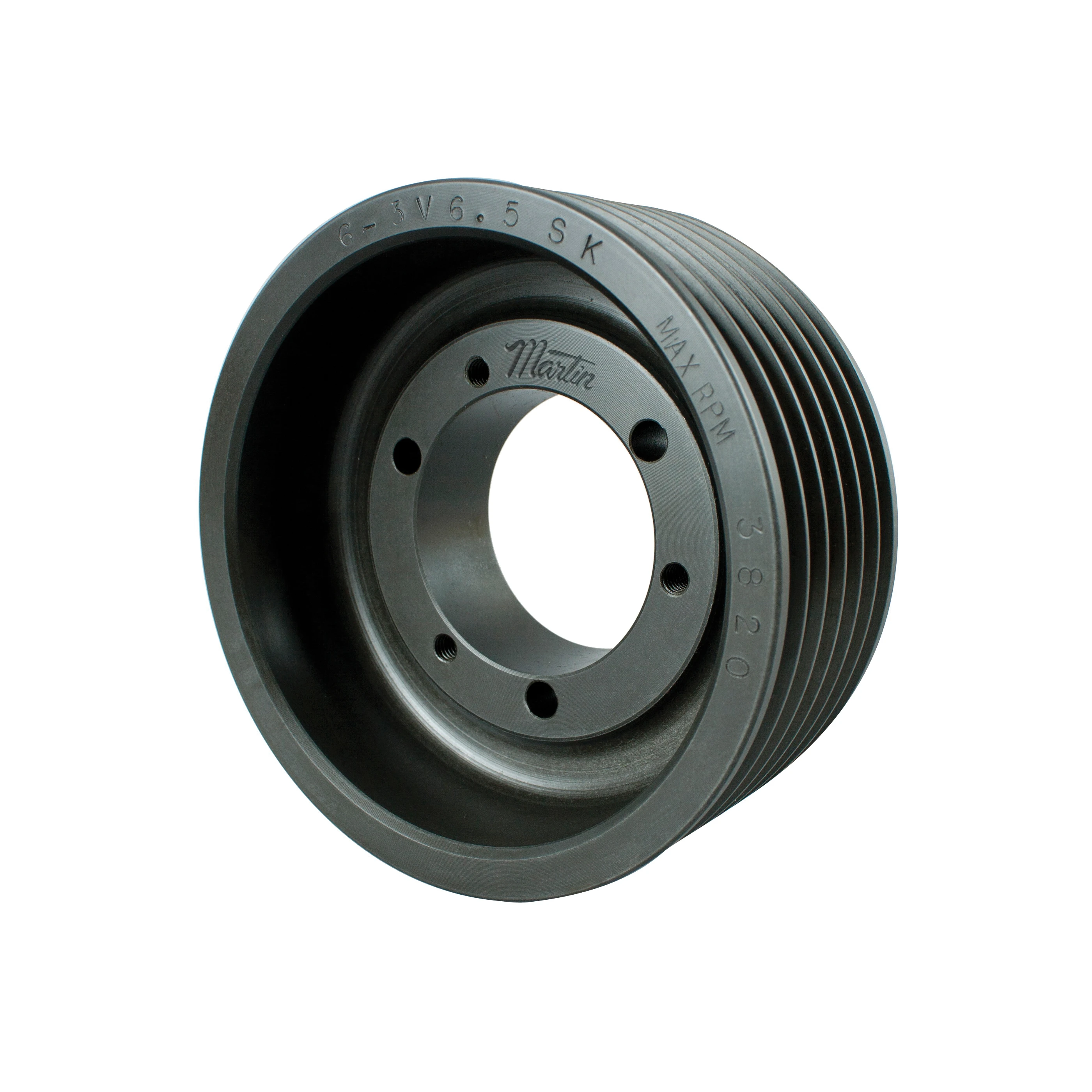 MARTIN SPROCKET 6 3V 500 SK Sheave, QD Bushing, 5 Inch Outside Dia., 6 Groove, 4.95 Inch Pitch Dia., Cast Iron | AK6AHQ