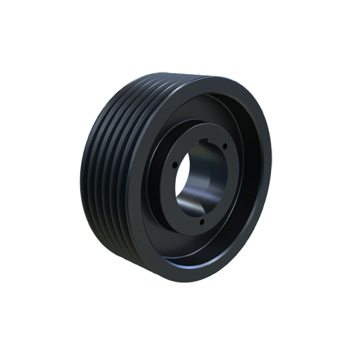 Sheave, MST Bushing, 12.5 Inch Outside Dia., 6 Groove, 12.4 Inch Pitch Dia., Cast Iron