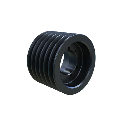 MARTIN SPROCKET 6 B 64 SK Sheave, QD Bushing, 6.750 Inch Outside Dia., 6 Groove, 6.4 Inch Pitch Dia., Cast Iron | AK4VPX