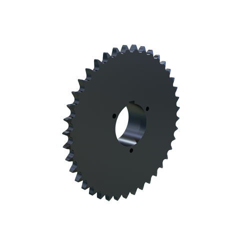 MARTIN SPROCKET 60Q40 Sprocket, MST, 60 Chain, 40 Teeth, 9.559 Inch Pitch Dia., 9.980 Inch O.D., Steel | BA7APX