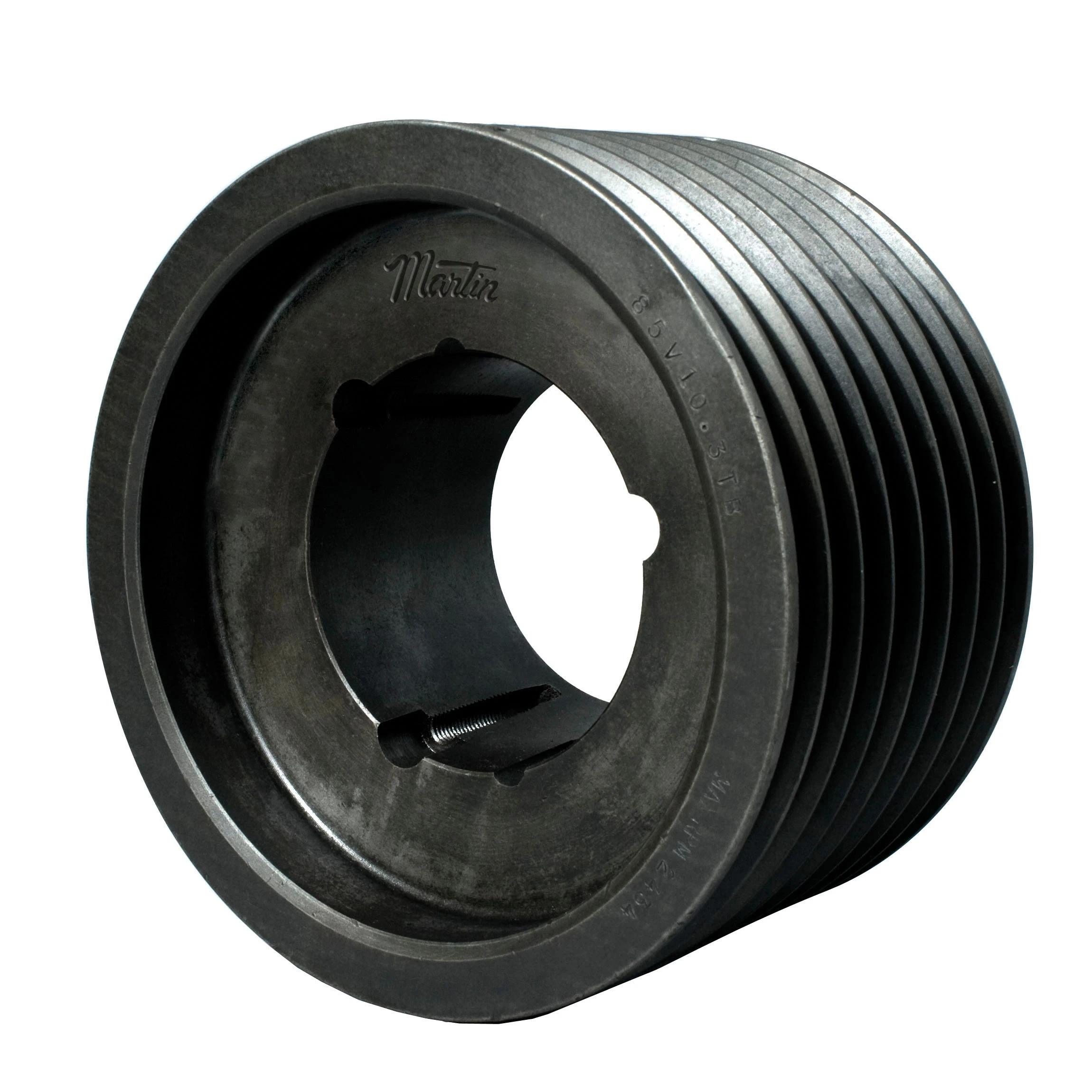 MARTIN SPROCKET 8 5V 1030 TB Sheave, TB Bushing, 10.3 Inch Outside Dia., 8 Groove, 10.2 Inch Pitch Dia., Cast Iron | AK4ZKM