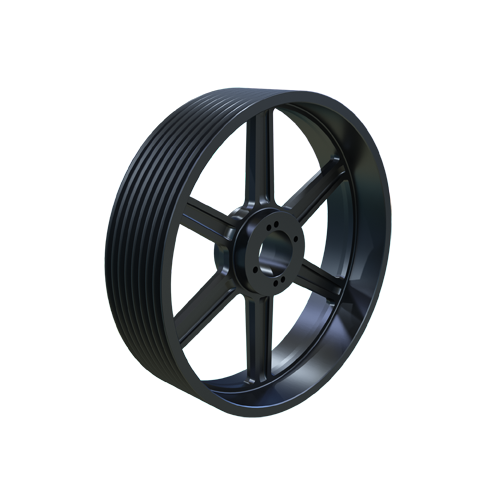 MARTIN SPROCKET 8 D 440 N Sheave, QD Bushing, 44.6 Inch Outside Dia., 8 Groove, 44 Inch Pitch Dia., Cast Iron | AZ9KHY