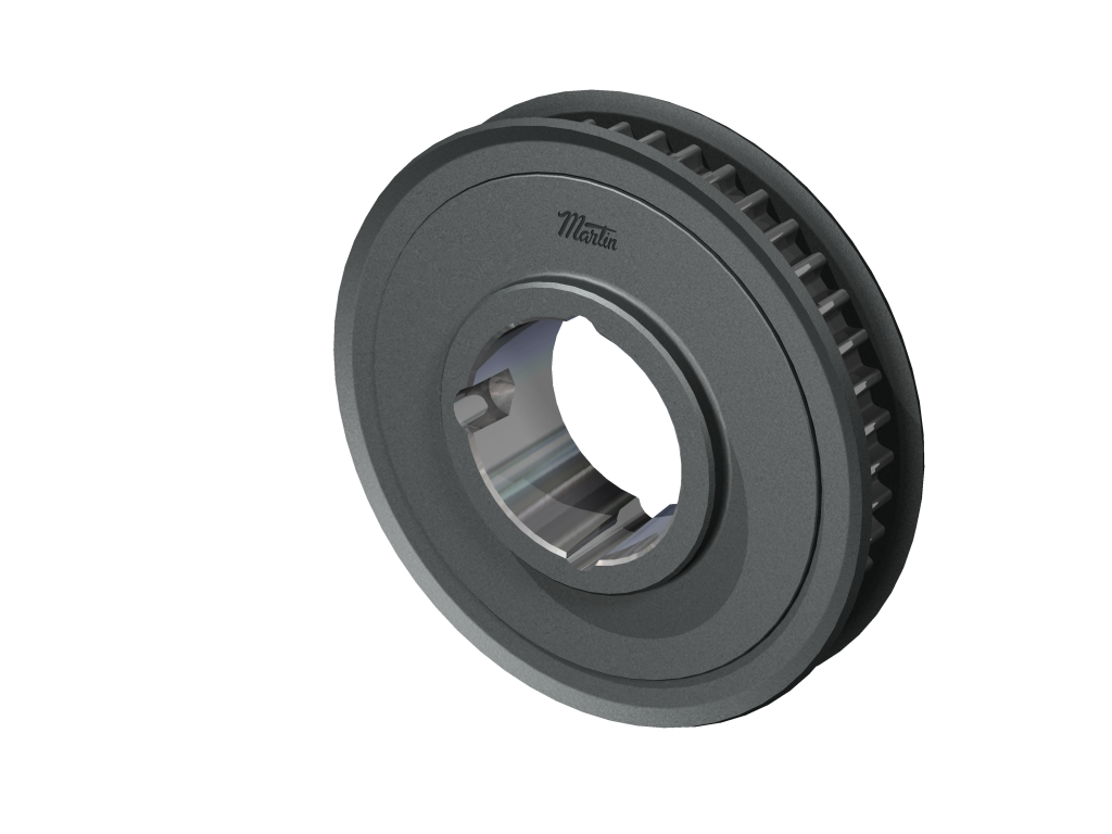 MARTIN SPROCKET 8MX35S36-1610 Sprocket, 3.446 Inch Max Bore, 35 Teeth, 3.509 Inch Pitch Dia., Steel | AN7ZLT