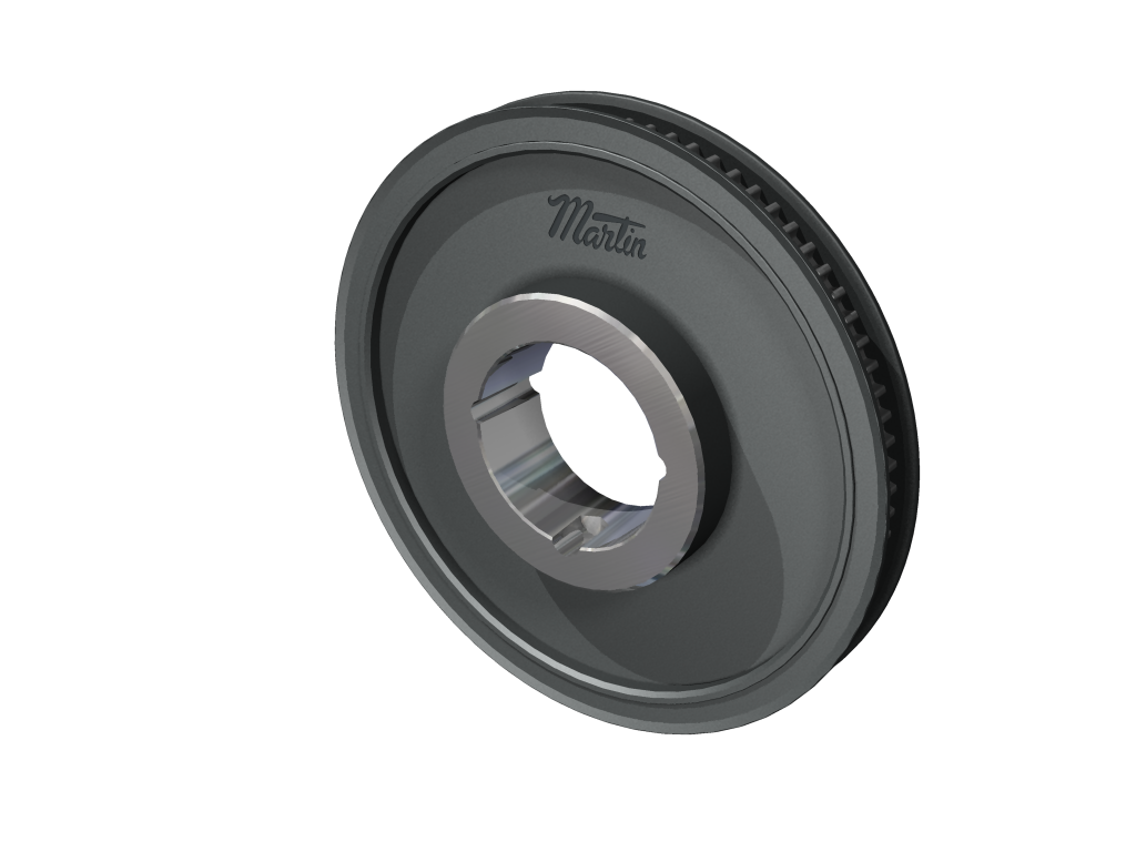 MARTIN SPROCKET 8MX71S36-2517 Sprocket, Bushed, 7.055 Inch Max Bore, 71 Teeth, 7.118 Inch Pitch Dia., Steel | AN7UED