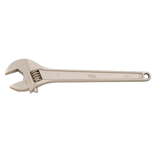 MARTIN SPROCKET A15 Adjustable Wrench, SAE, 15 Inch Size, Chrome, Alloy Steel | BD2ZZF