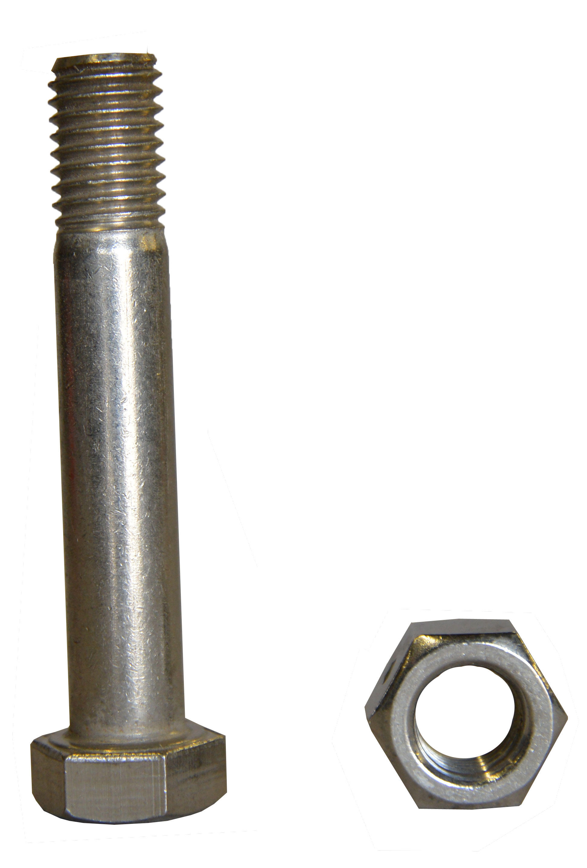 MARTIN SPROCKET CCB6-Z Coupling Bolt, Locknut, 5 Inch Length, 0.750 Inch Dia., Grade 2, Steel | AM7JXF