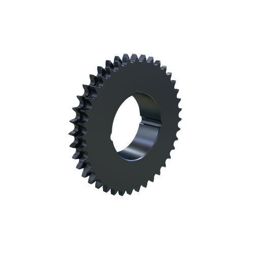 MARTIN SPROCKET D06BTB38 Roller Chain Sprocket, 38 Teeth, 115.340 mm Pitch Dia., 120.9 mm O.D., Steel | BA4DJA