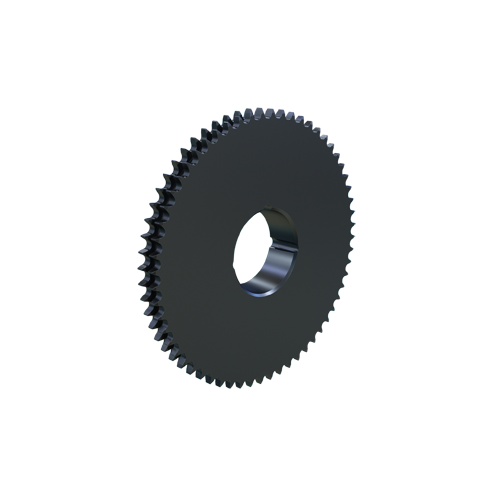 MARTIN SPROCKET D06BTB60 Roller Chain Sprocket, 60 Teeth, 182 mm Pitch Dia., 187.550 mm O.D., Steel | BA4FCP