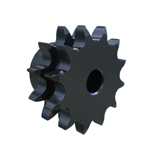 MARTIN SPROCKET D08B12 Roller Chain Sprocket, 12 Teeth, 49.069 mm Pitch Dia., 56.435 mm O.D., Steel | AJ9MWN