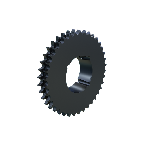 MARTIN SPROCKET D08BTB38 Roller Chain Sprocket, 38 Teeth, 153.790 mm Pitch Dia., 161.160 mm O.D., Steel | AJ9NHB