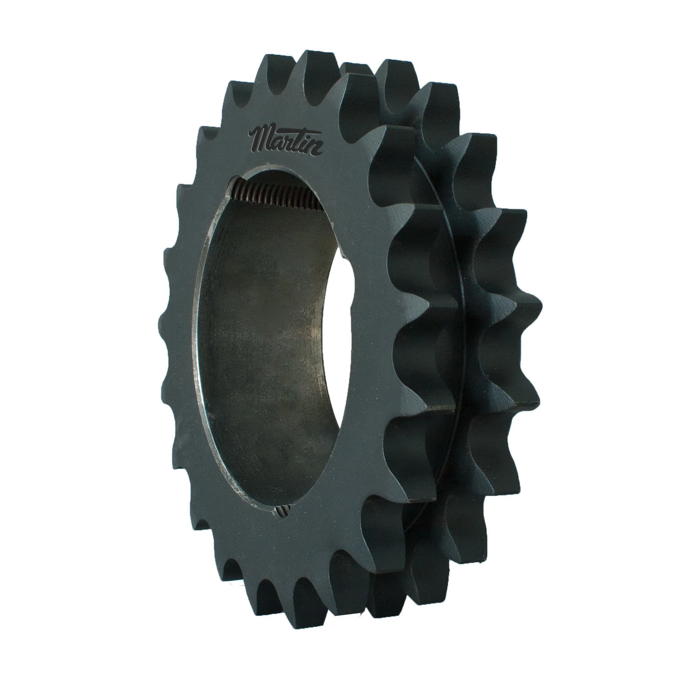 MARTIN SPROCKET D12BTB21 Sprocket, 12B-2 Chain, 21 Teeth, 127.820 mm Pitch Dia., 139.560 mm O.D., Steel | AJ9NHR