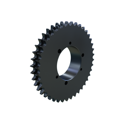 MARTIN SPROCKET D40SK40 Sprocket, QD, 40 Chain, 40 Teeth, 6.373 Inch Pitch Dia., 6.653 Inch O.D., Steel | AJ9BZQ