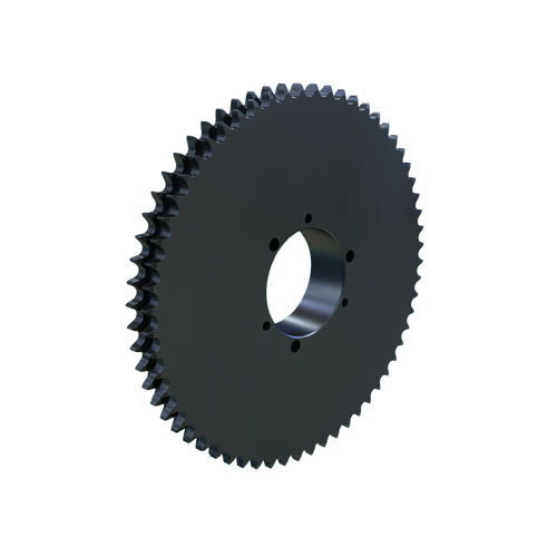 MARTIN SPROCKET D40SK60 Roller Chain Sprocket, 40 Chain, Bushed QD, 60 Teeth, 9.554 Inch Pitch Dia., Steel | AJ9BZX