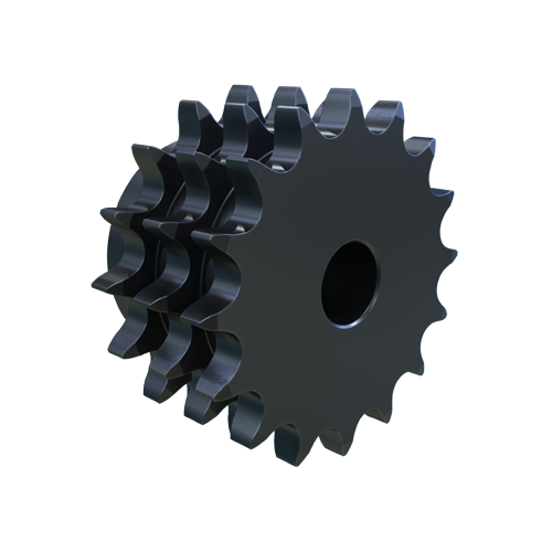 MARTIN SPROCKET E06B16 Roller Chain Sprocket, 16 Teeth, 48.824 mm Pitch Dia., 54.380 mm O.D., Steel | BA3PWJ