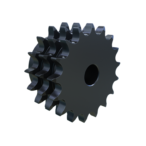 MARTIN SPROCKET E06B17 Roller Chain Sprocket, 17 Teeth, 51.837 mm Pitch Dia., 57.393 mm O.D., Steel | BA3PWK