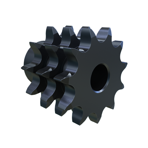 MARTIN SPROCKET E08B11 Roller Chain Sprocket, 11 Teeth, 45.078 mm Pitch Dia., 52.444 mm O.D., Steel | BA2WHV