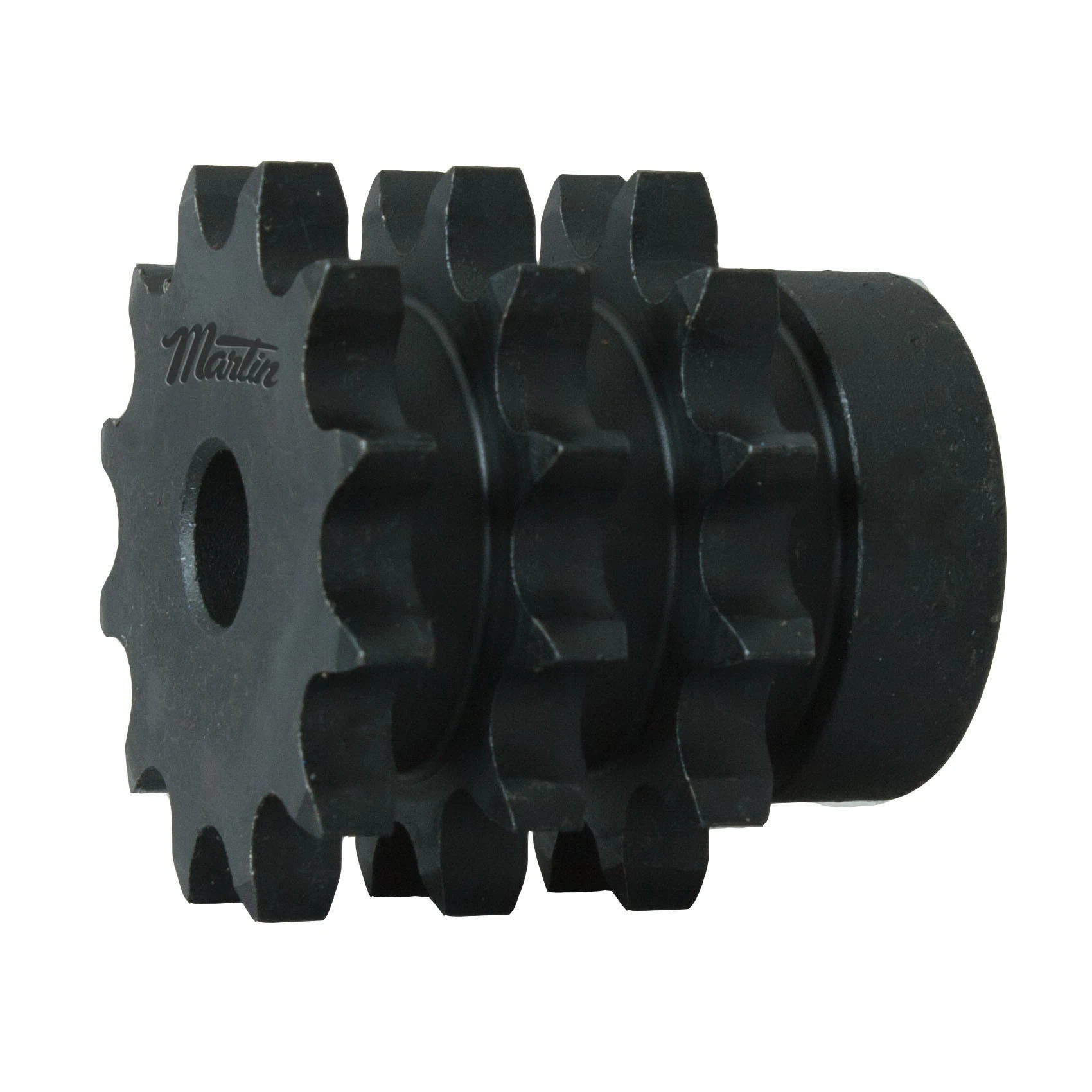 MARTIN SPROCKET E08B12 Roller Chain Sprocket, 12 Teeth, 49.069 mm Pitch Dia., 56.435 mm O.D., Steel | BA3KLT