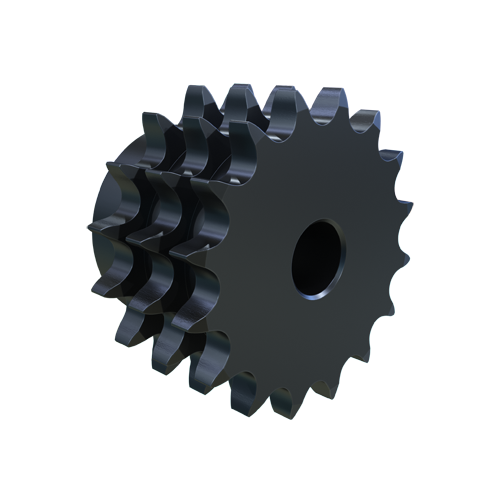 MARTIN SPROCKET E08B16 Roller Chain Sprocket, 16 Teeth, 65.098 mm Pitch Dia., 72.464 mm O.D., Steel | AJ9MXQ