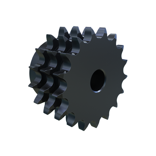 MARTIN SPROCKET E08B17 Roller Chain Sprocket, 17 Teeth, 69.116 mm Pitch Dia., 76.482 mm O.D., Steel | AJ9MXR