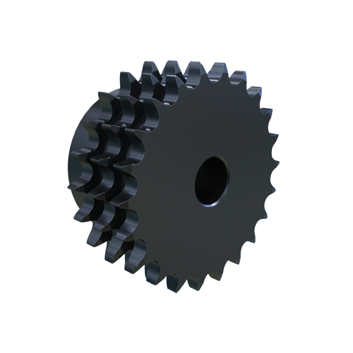 MARTIN SPROCKET E08B22 Roller Chain Sprocket, 22 Teeth, 89.239 mm Pitch Dia., 96.605 mm O.D., Steel | AJ9MXX