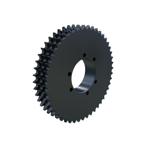 MARTIN SPROCKET E40SK48 Sprocket, QD, 40 Chain, 48 Teeth, 7.645 Inch Pitch Dia., 7.929 Inch O.D., Steel | BA6RXR