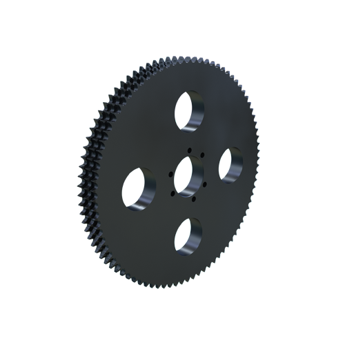 MARTIN SPROCKET E50SF84 Roller Chain Sprocket, 50 Chain, Bushed QD, 84 Teeth, 16.715 Inch Pitch Dia., Steel | BA4PDV